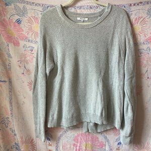 Madewell Open Back Gray Sweater